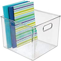 mDesign Caja organizadora para despacho – Organizador para Oficina para Armario o cajón – Contenedores de plástico con…